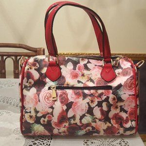 Painted Rose Floral Handbag